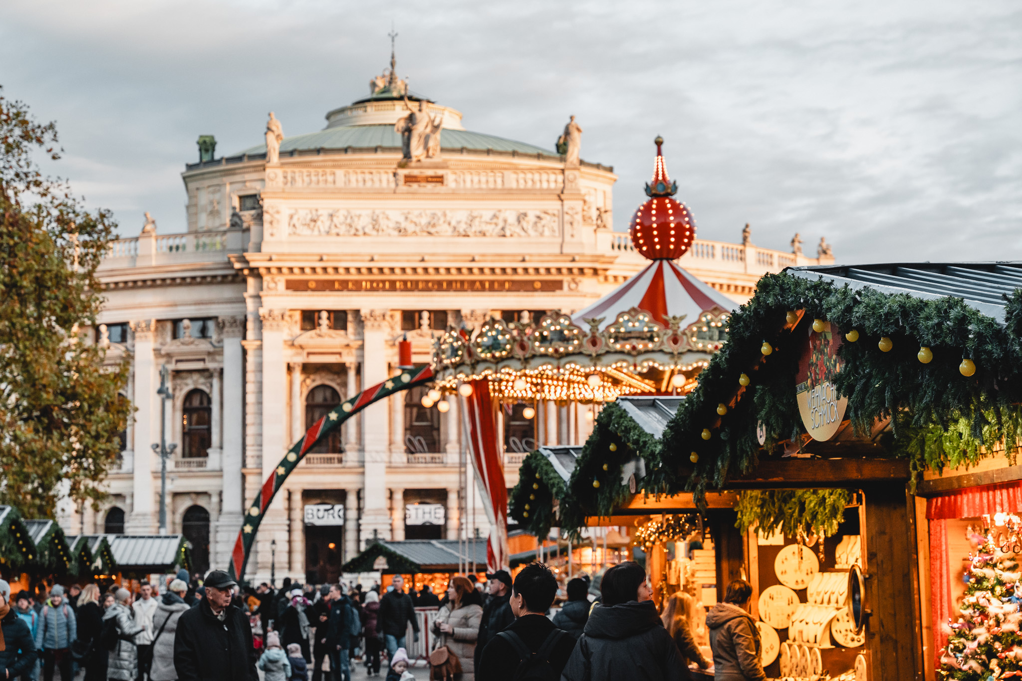 Blick auf den Wiener Christkindlmarkt