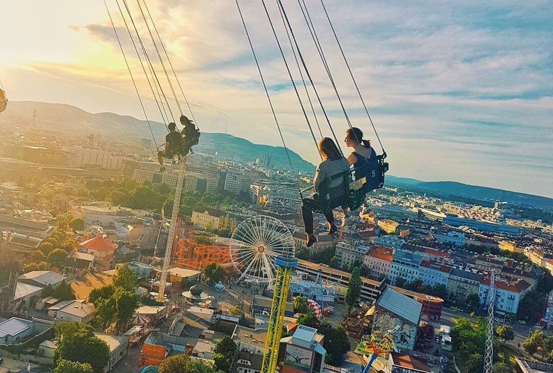 Karussellfahrt in Wien 